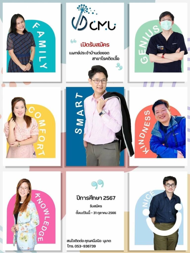 หน่วยวิชาโรคติดเชื้อและเวชศาสตร์เขตร้อน ภาควิชาอายุรศาสตร์ เปิดรับสมัครแพทย์ประจำบ้านต่อยอด ปีการศึกษา 2567